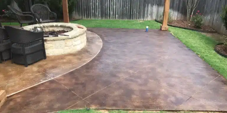Paver patio install
