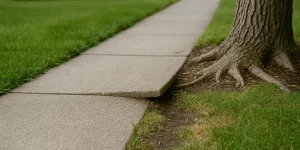 how to fix tree roots lifting sidewalks