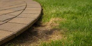 what causes patio edges to lift