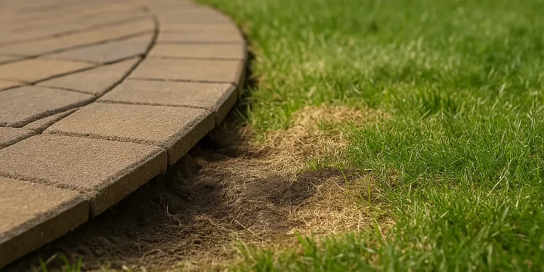what causes patio edges to lift